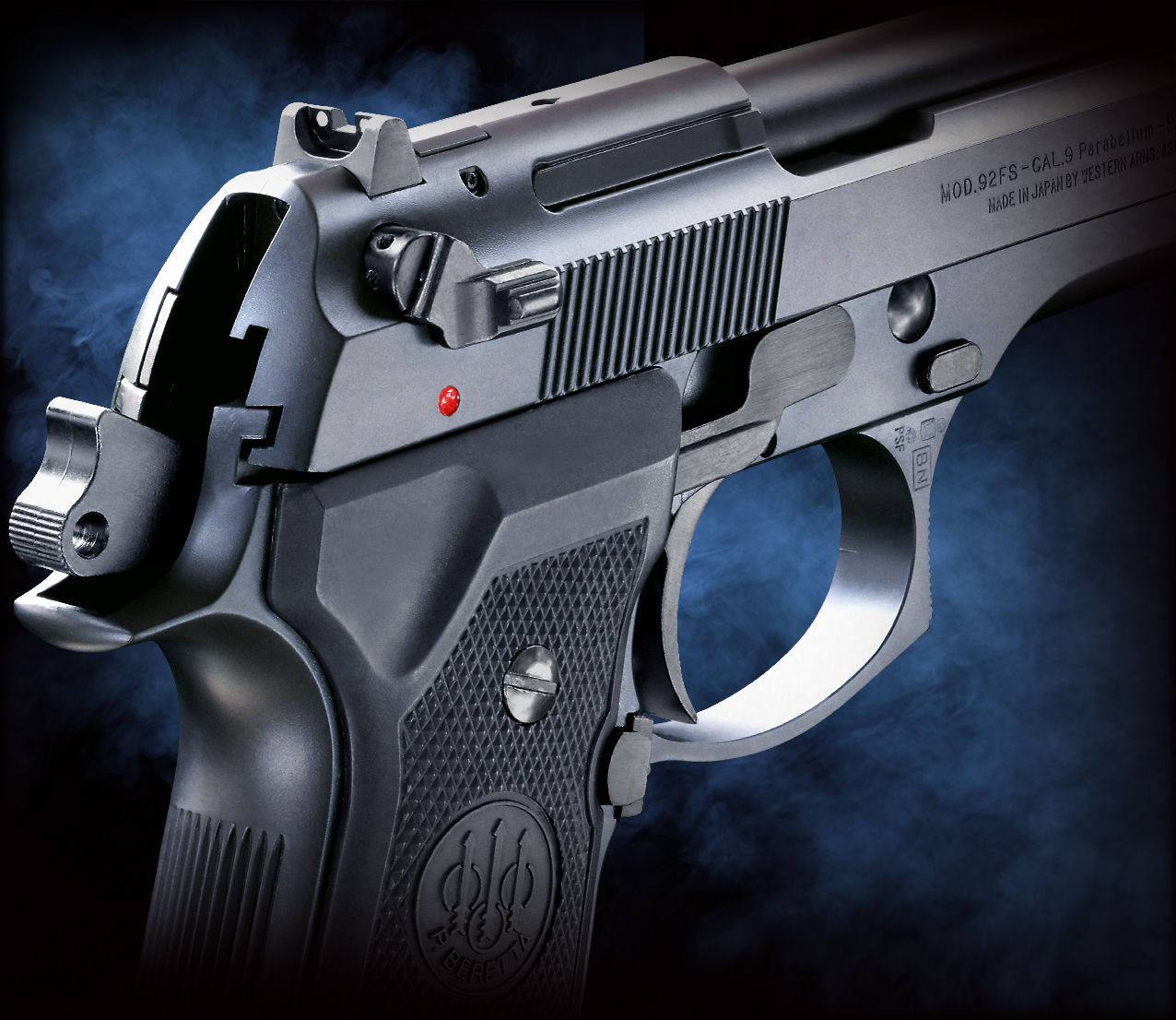 完売】WA【ベレッタ】M92FS ダイハード ガンブラックver. 【WESTERN ARMS】