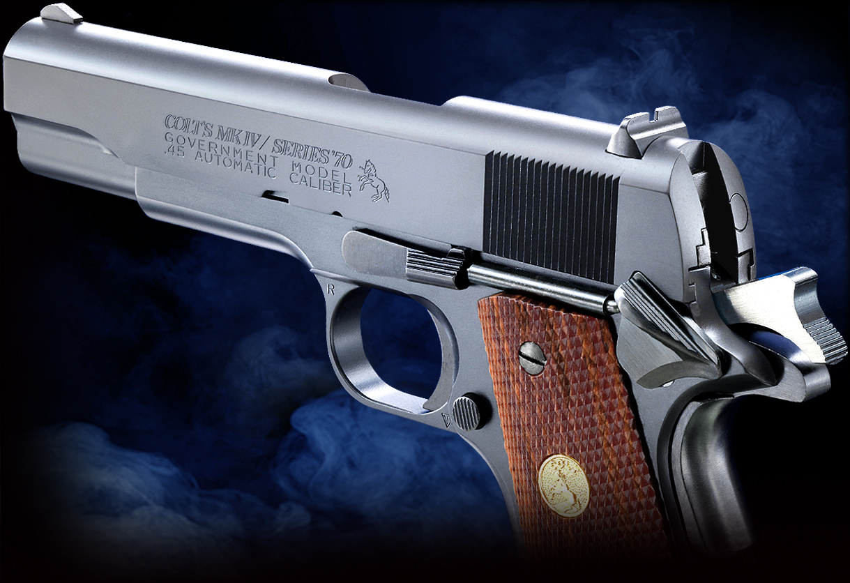 完売】WA【コルト】MkIVシリーズ70 ウッドグリップ付 【WESTERN ARMS】
