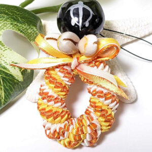 リボンレイストラップ（オレンジ） | ハンドメイドのギフトショップ WARAKU