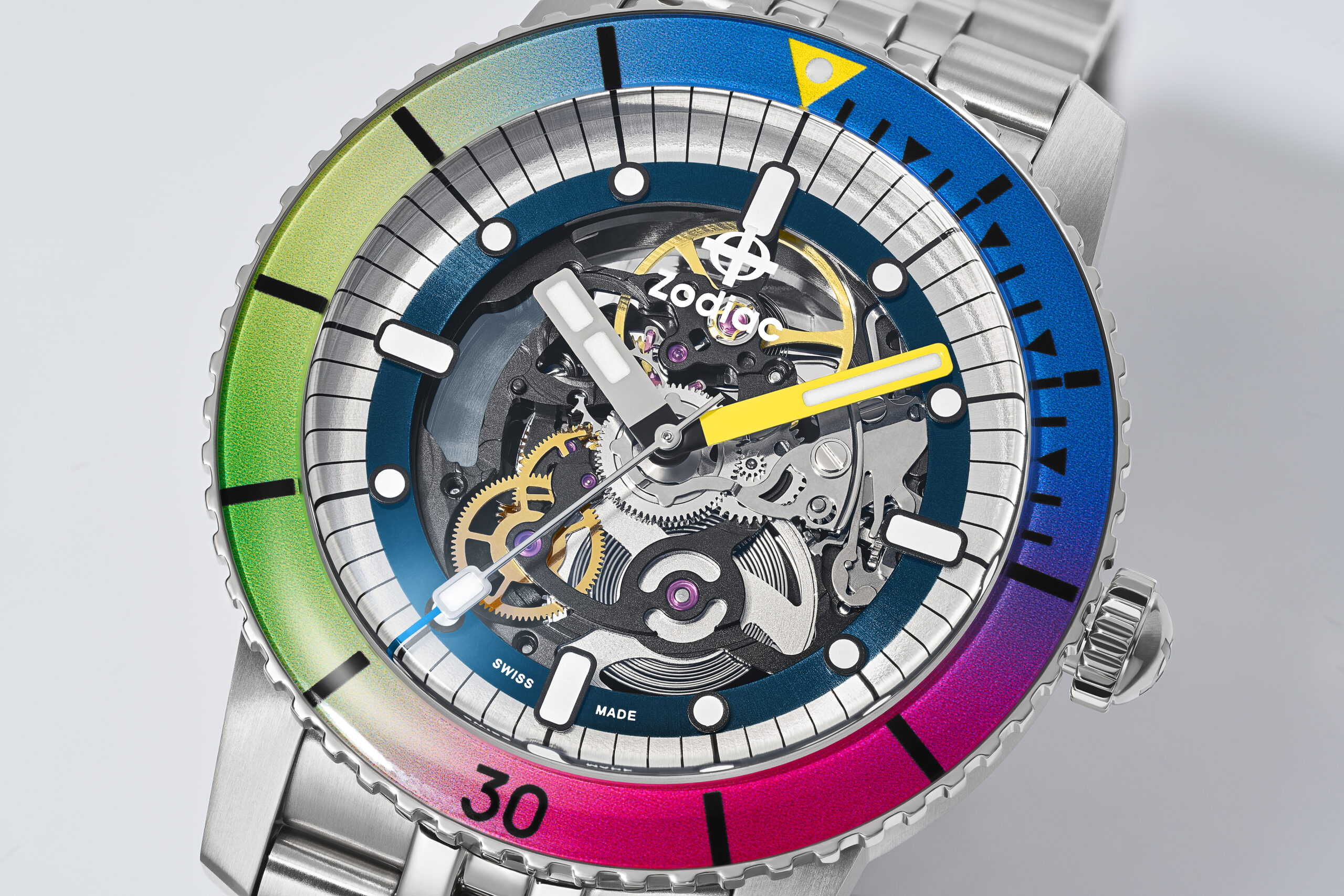 Zodiac Grabs Attention With Rainbow-coloured Skeletonised Automatic