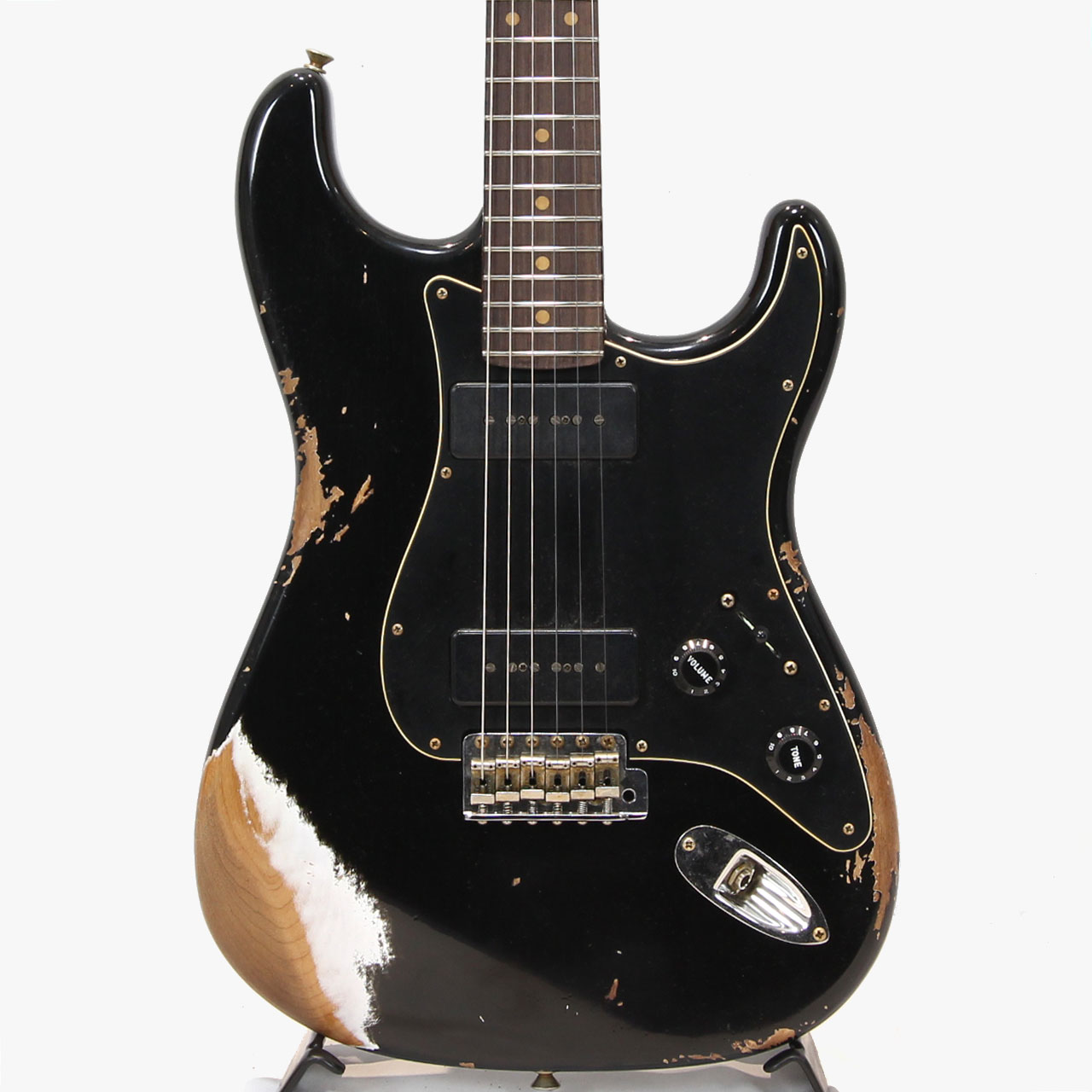 Fender Custom Shop 1960 Dual P90 Stratocaster Heavey Relic Black