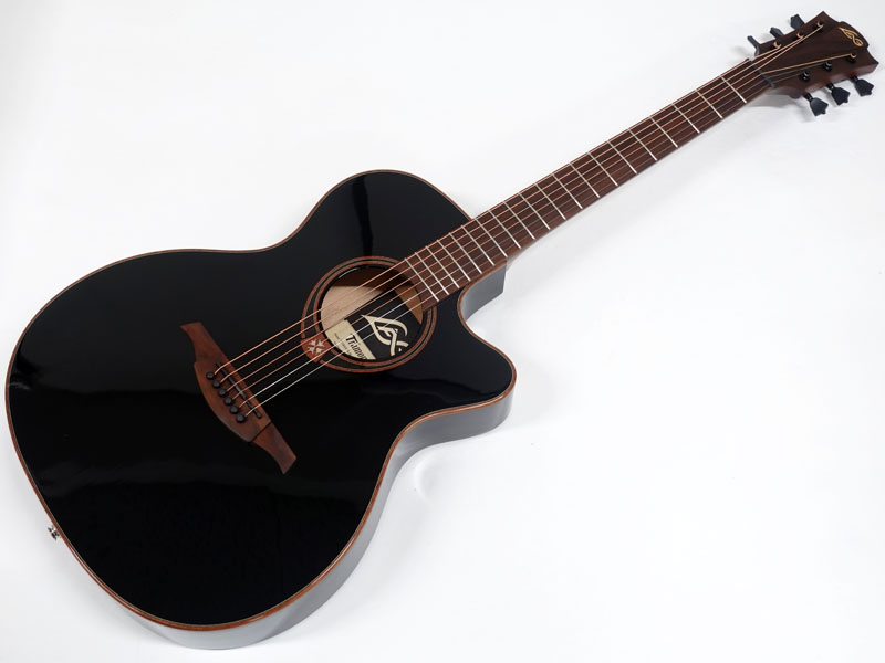 LAG Guitars T118ASCE BLK アコースティックギター エレアコ 薄ボディ
