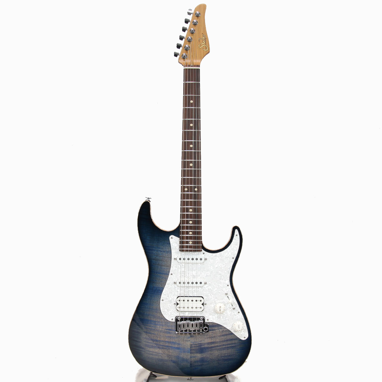 Suhr サー JE-Line Standard Plus Faded Trans Whale Blue Burst サー
