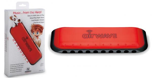 SUZUKI スズキ エアーウェーブ AW-1 レッド 幼児用 10穴 ハーモニカ 20