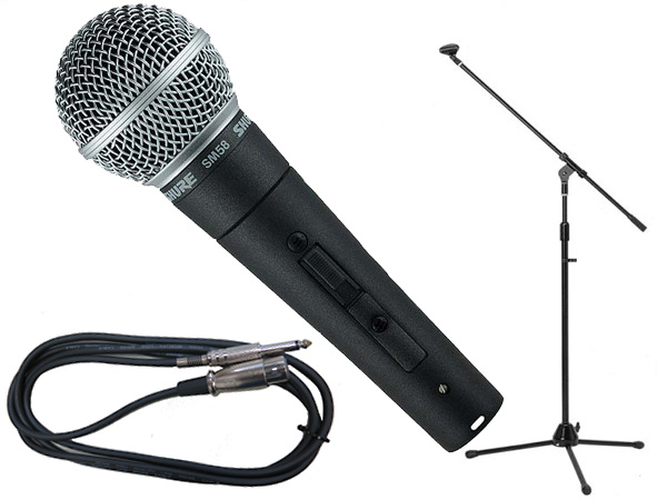 SHURE シュア SM58SE 三脚マイクスタンドSET（フォーン-XLR