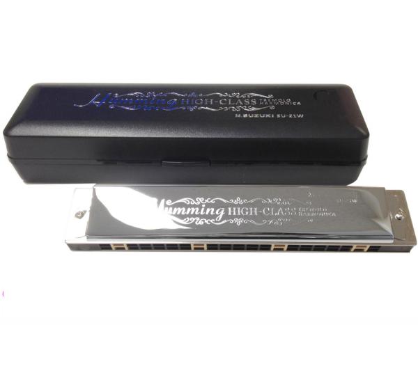 SUZUKI スズキ SU-21W ANm A ナチュラルマイナー 複音ハーモニカ 21穴
