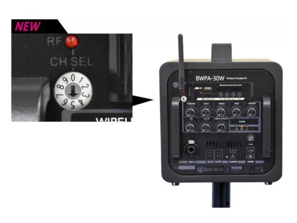 Belcat BWPA-30W（チャンネル可変式モデル） ◇ 周波数 1ch ワイヤレス