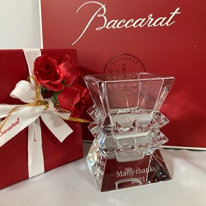 コロンビーヌ ベース バカラ花瓶名入れ｜名入れギフト・名入れ記念品