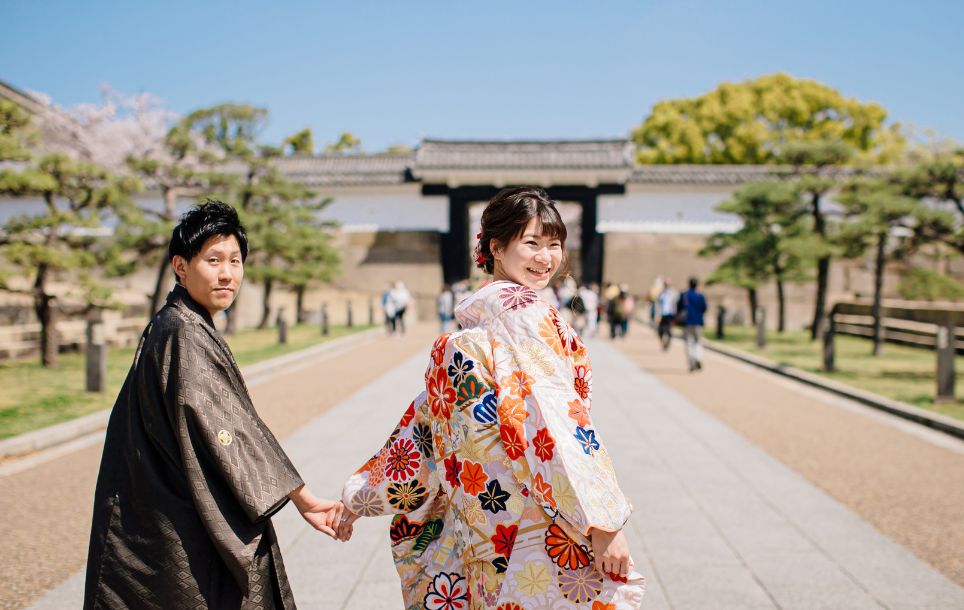 大阪城公園(大阪で撮る)｜前撮り・フォトウェディング・結婚写真なら