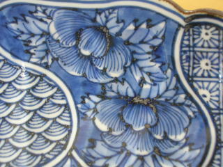 清水焼 壱楽窯 祥瑞花鳥大皿