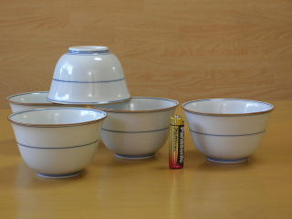 清水焼 見込唐草汲出揃 京泉窯