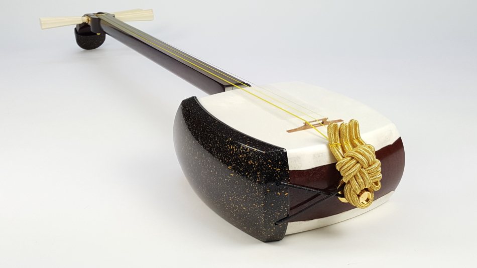 厳選 中古三味線）津軽紅木金細三味線 WKT-TS055【和楽器市場】
