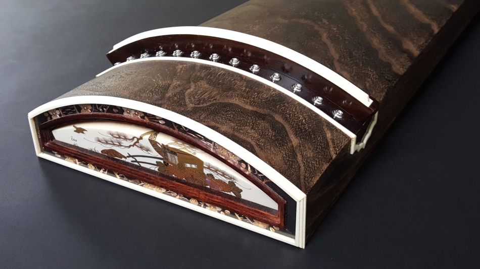 厳選中古品 琴）くり甲琴・玉縁紅木巻 WKT-TKOTO21【和楽器市場・本館】