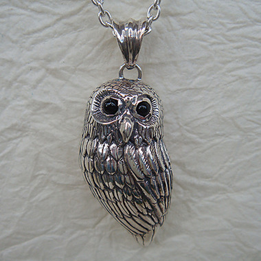 ふくろうペンダント－フクロウ(梟)ネックレス 干支【酉】 silver925