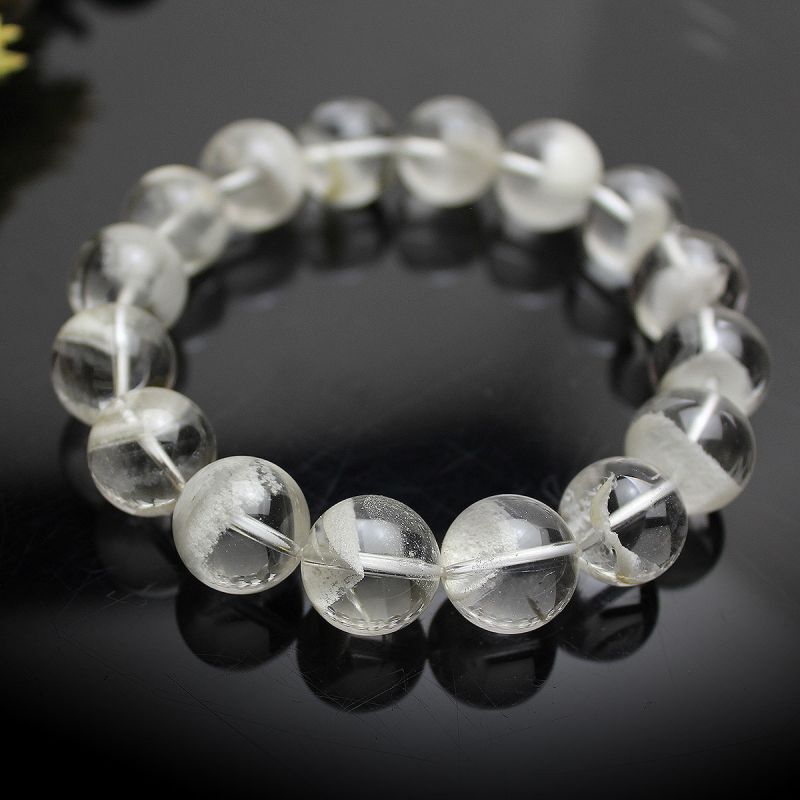 現品お届け】稀少 13.5ミリ ホワイトガーデン ファントム クリスタル