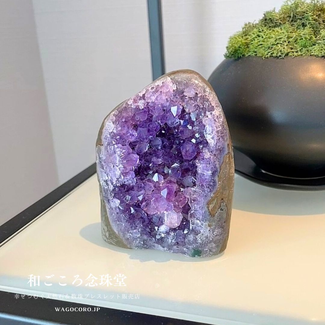 厳選品 極上 5A＼＼ウルグアイ産・アメジスト クラスター(紫水晶