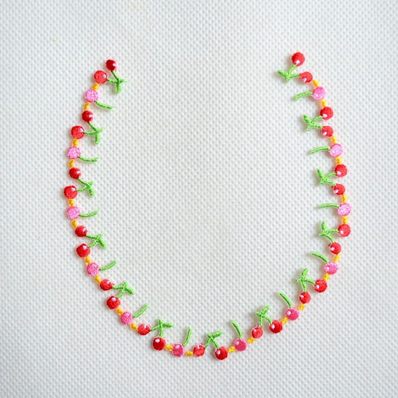 ワッペン さくらんぼ ライン | ワッペン・アップリケ・ステッカー