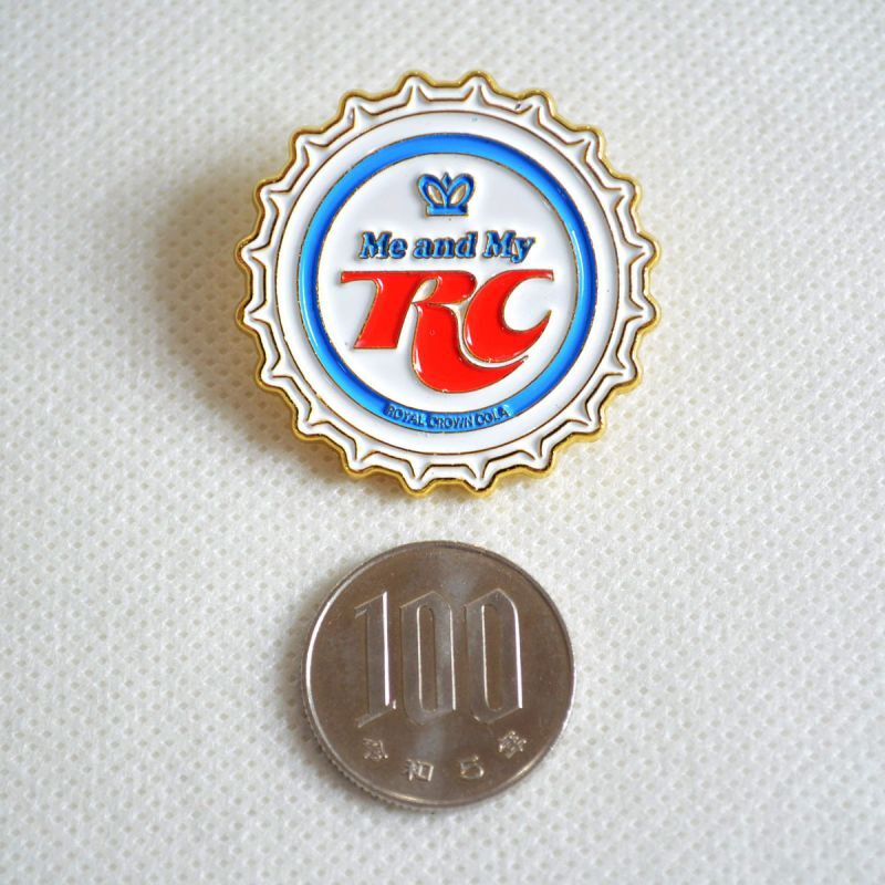 ピンバッジ RC BOTTLE CAP アメリカン | ワッペン・アップリケ