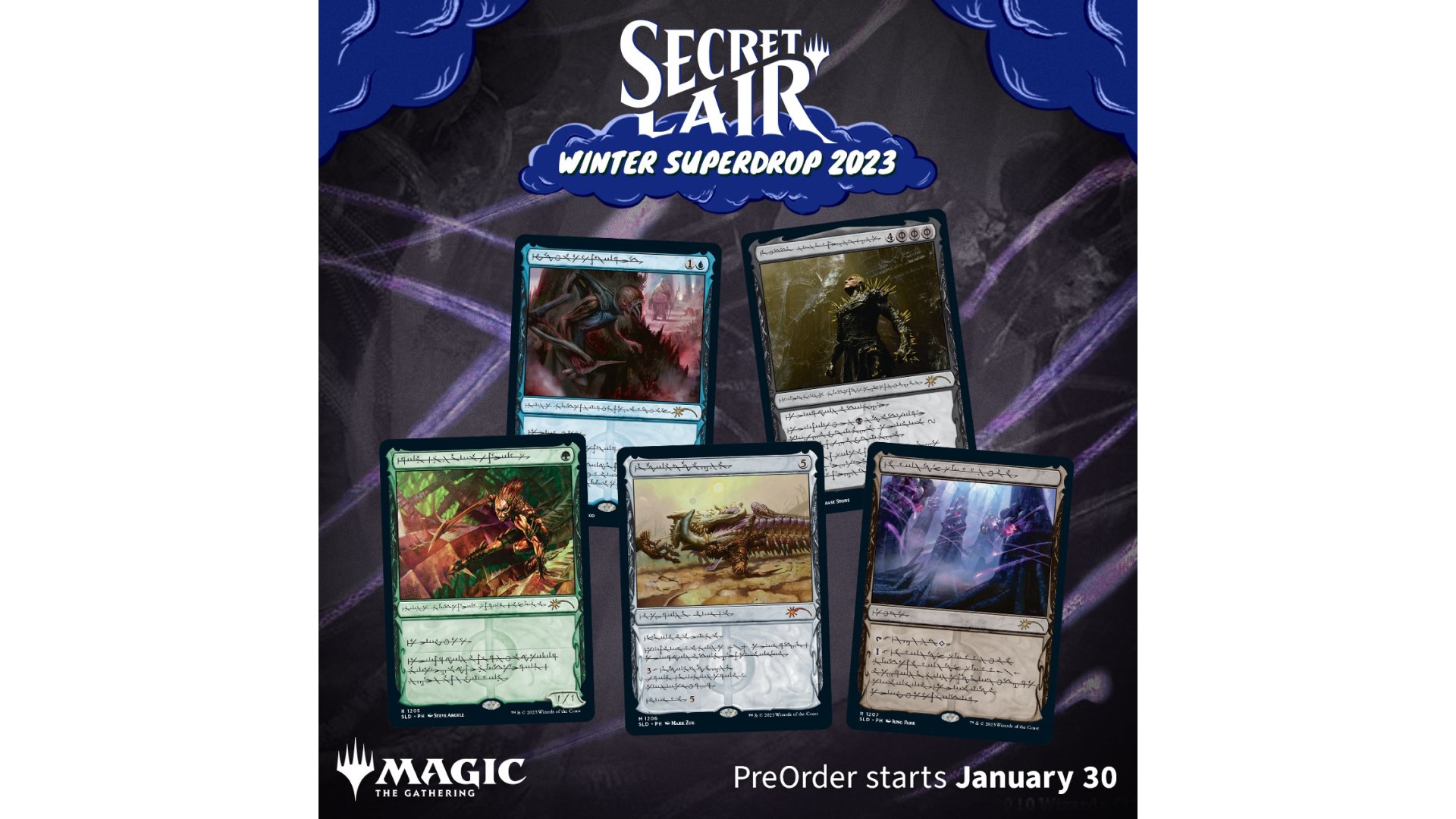 MTG Secret Lair drop has snakes, 90s glitter, and anime fashion