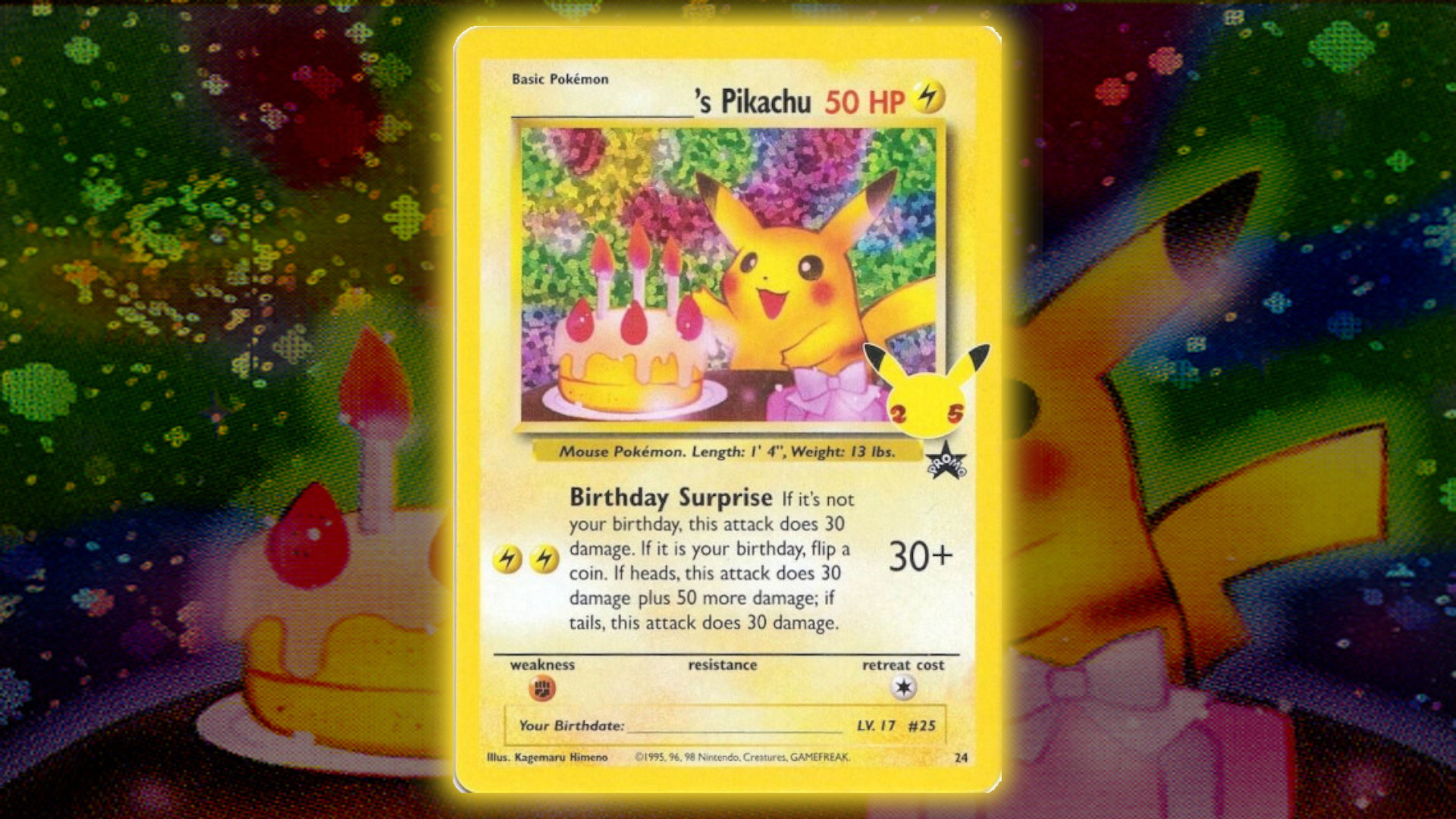 Classic Pokémon card Birthday Pikachu abruptly doubles in price