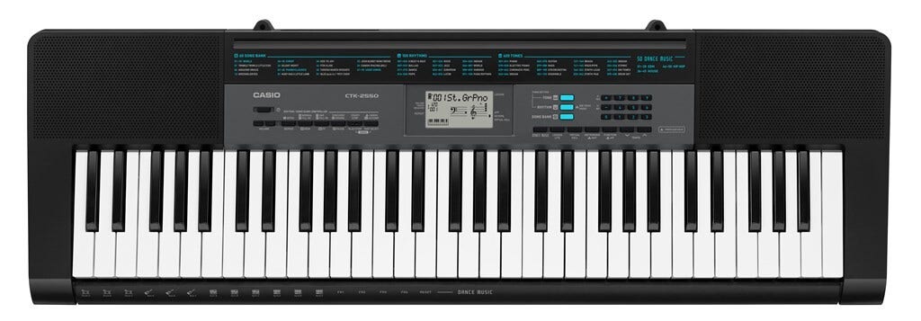 Casio CTK-2550 Keyboard: 61 Keys, 400 Tones & Dance Music Mode