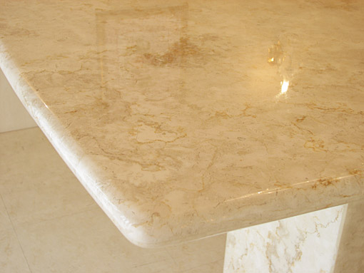 大理石家具 ダイニングテーブル W180×D90×H100 クリームベージュ色