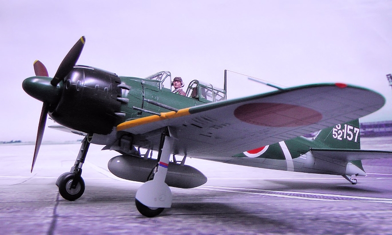 日本海軍艦上戦闘機零戦52型丙（ハセガワ新 1/32） 飛行機プラモデル製作