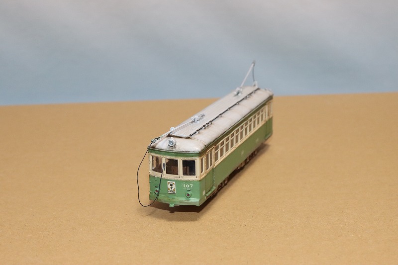 江ノ島電鉄107号車 トロリーポール仕様（ハセガワ／モデモ 1/80