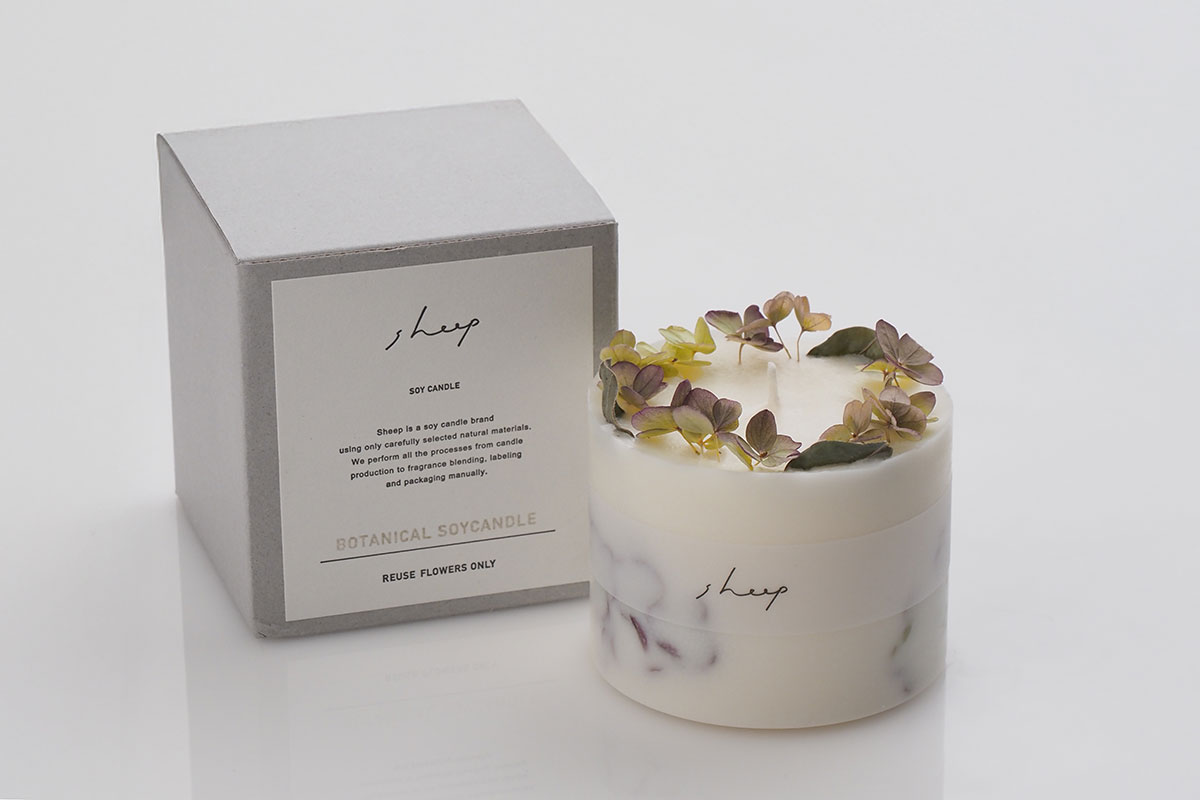 Botanical Soy Candle ボタニカルソイキャンドル / Sheep Design