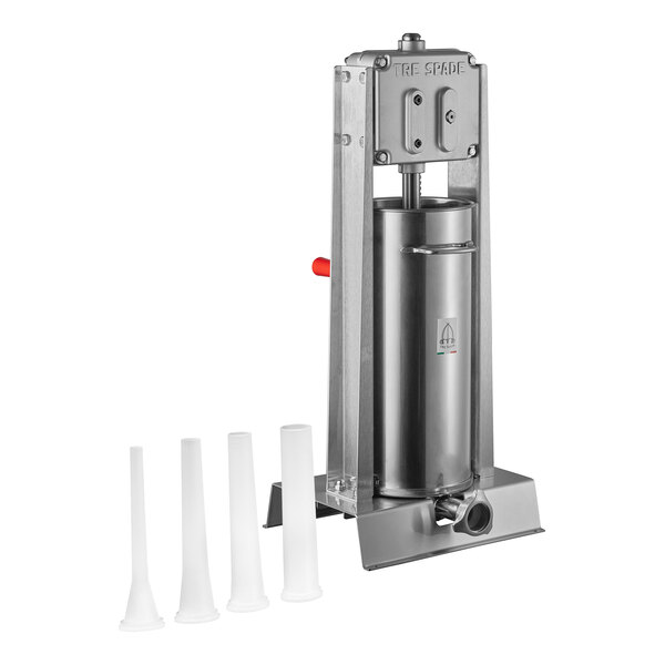 Tre Spade F22500/L 30 lb. Manual Stainless Steel Vertical Sausage