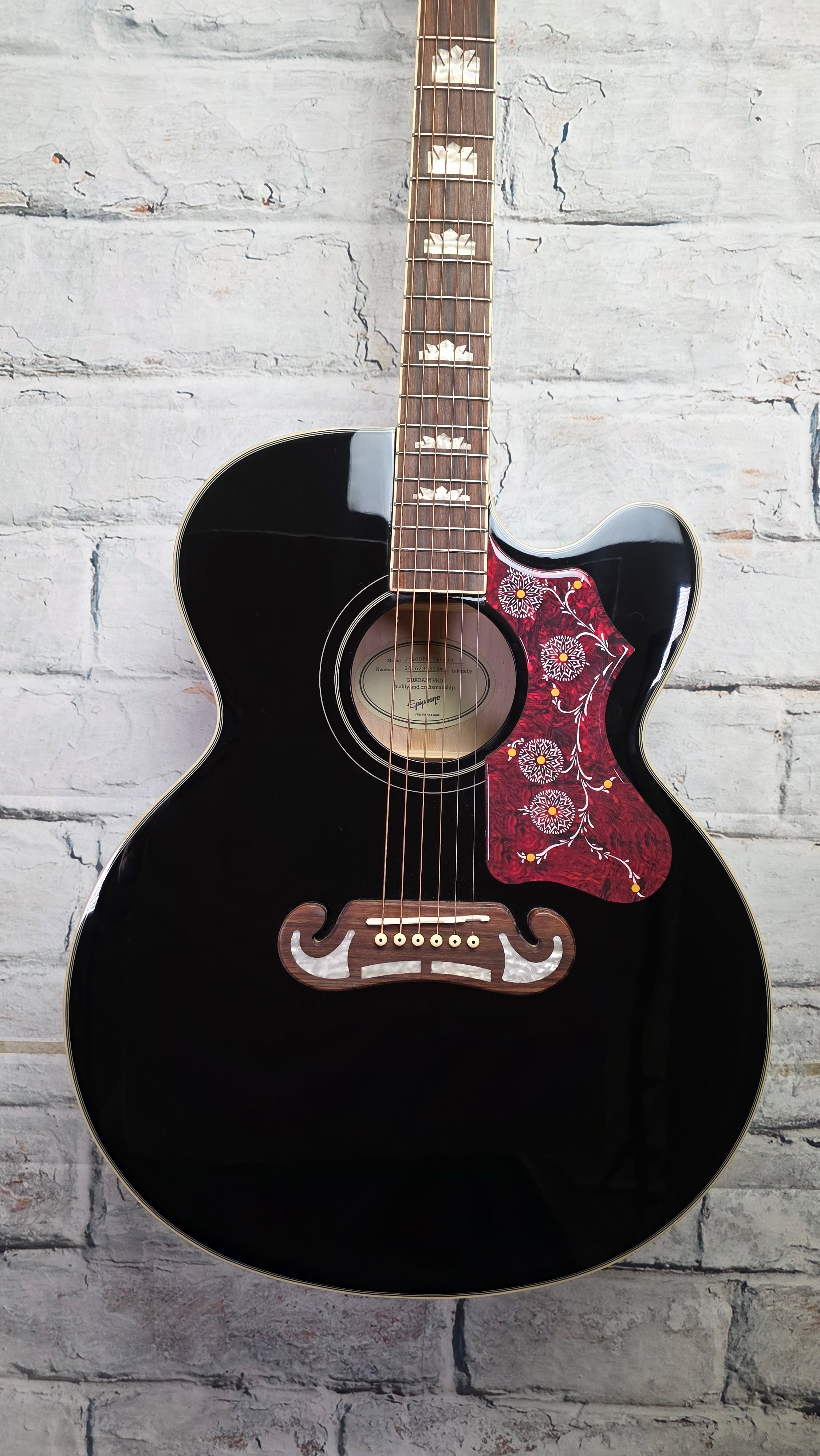 Epiphone J-200EC Studio Acoustic-Electric Guitar - Vintage