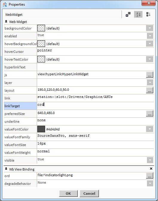 Niagara Hyperlink Widget | Works Software