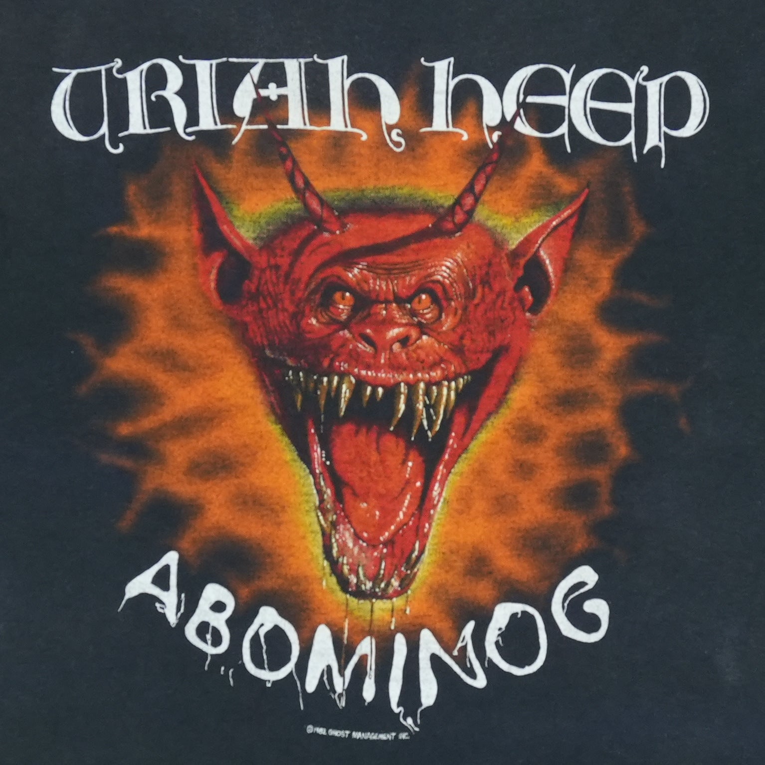 Buy 1982 Uriah Heep Abominog Tour Shirt - Vintage T Shirt by WyCo