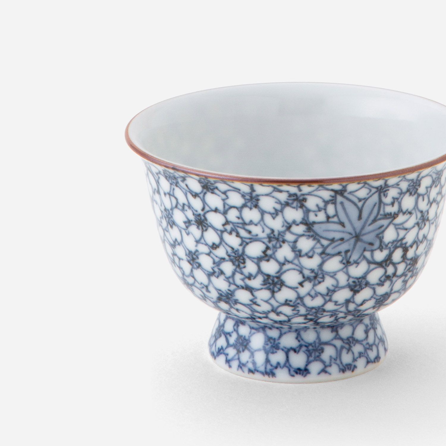 煎茶碗・ぐい吞 染付雲錦詰 | 西川貞三郎商店