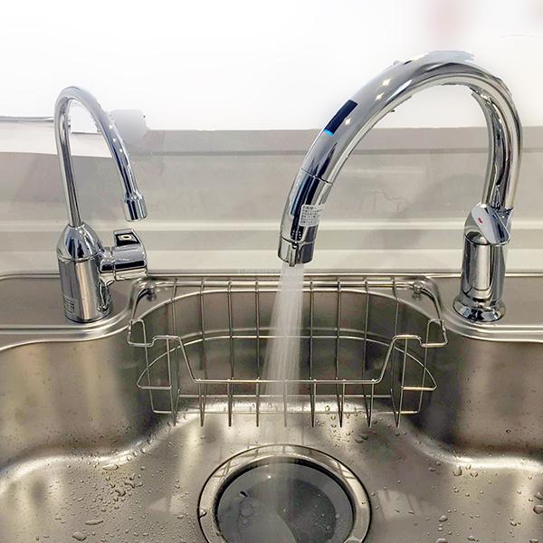 クリナップキッチンKTシリーズにリンナイ食洗機の新規設置と浄水器専用