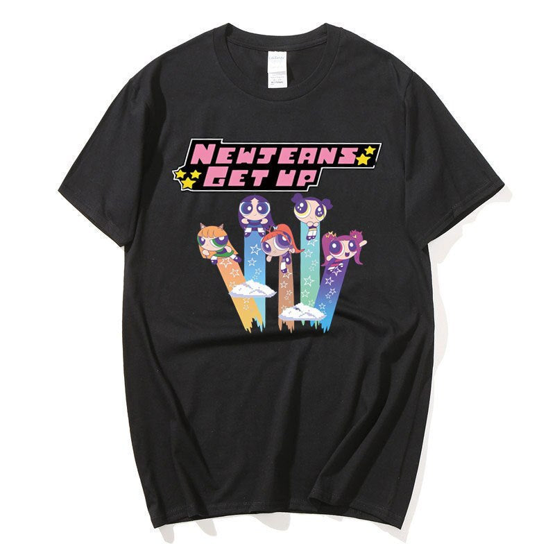 NEWJEANS X POWERPUFF GIRLS 'Get Up' Tee – Totemo Kawaii Shop