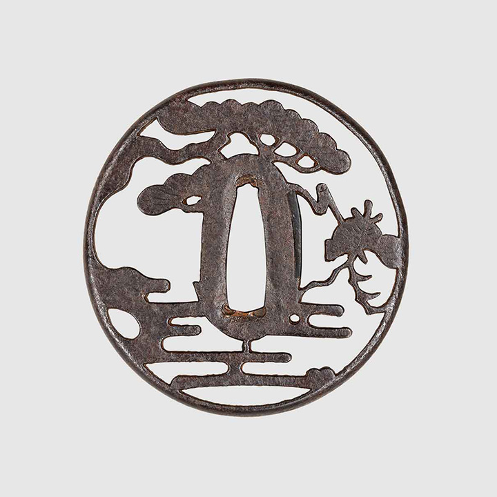 鉄地霞松透赤坂鍔／ホームメイト