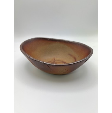 村井八重美作 備前焼 楕円鉢 備前焼陶吉は人間国宝作品から現代作品