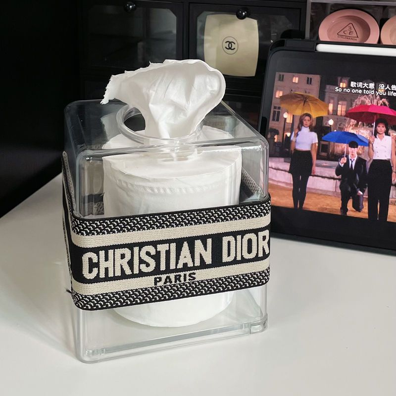 Dior ブランドティッシュボックス 卓上収納ケース ディオール