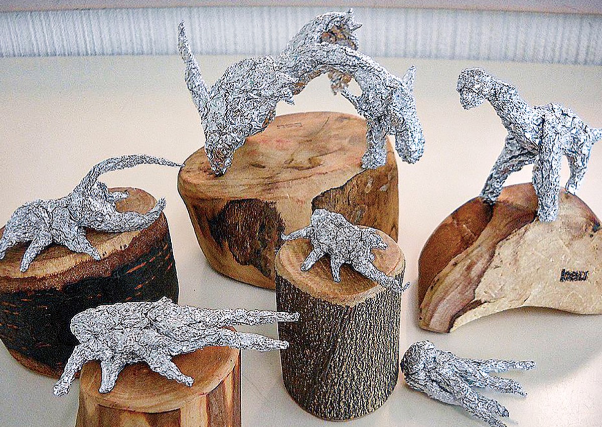 ホイルでアート作品を 中学生講師のワークショップ | 都筑区 | タウン