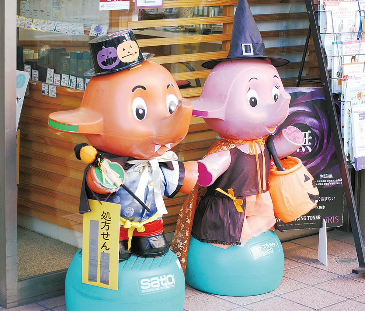 衣装は年中着替えます 夏目薬局のサトちゃん | 小田原・箱根・湯河原