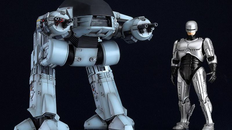 Hagane Works RoboCop and Moderoid ED-209 by Good Smile Company
