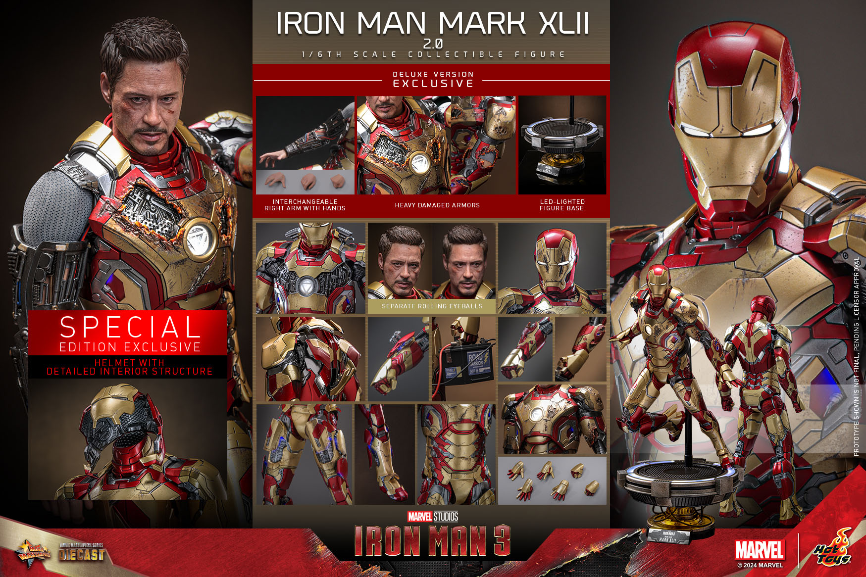 Hot Toys Iron Man Mark XLII 2.0 Figure - The Toyark - News
