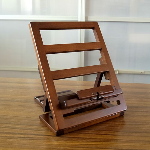 携帯型書見台 [タブレットスタンド,折りたたみ,4段階調節,持ち運び,鞄