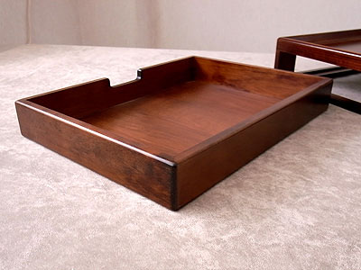 書斎ケースX [A4サイズの書類入れ,机上の整理に,忘れな盆]