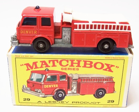 Matchbox 29c, Fire Pump Truck - Free Price Guide & Review