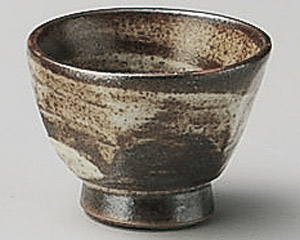 八角刷毛目唐津盃(徳利・盃)|食器通販の陶磁庵