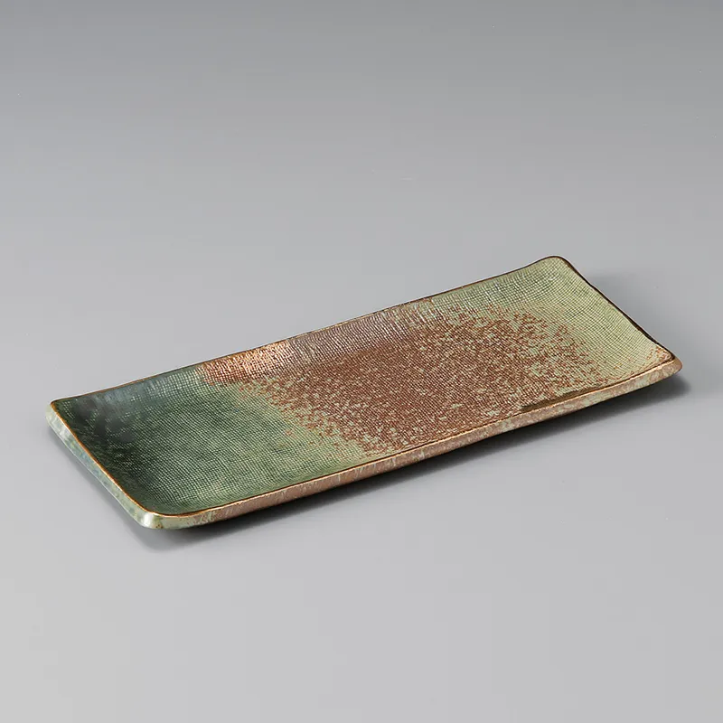 金彩吹織部正角皿(和食器,鉢もの,小鉢)|食器通販の陶磁庵