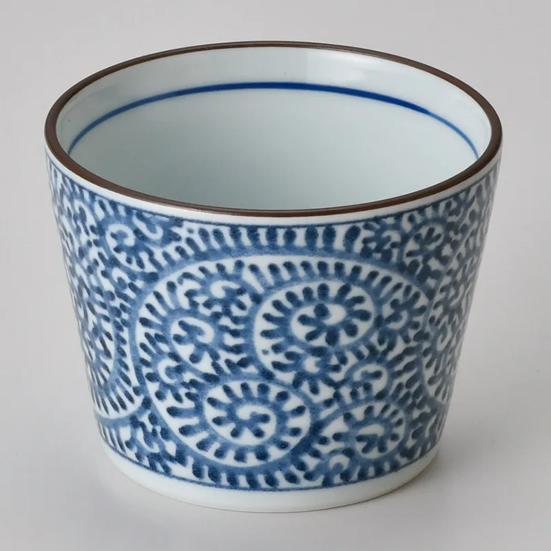 みじんタコ唐草そば猪口(そば用薬味皿・仕切皿(陶磁器製))|食器通販の