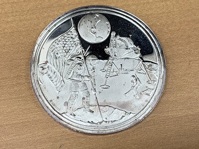 アポロ11号 月面着陸記念シルバーコインをお買取しました【円町店